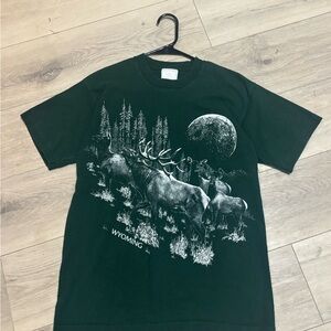 Fruit of the Loom Black Wildlife Graphic Tee
